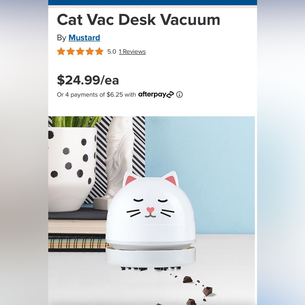 Cat Vac Cordless Desk Vacuum Cleaner